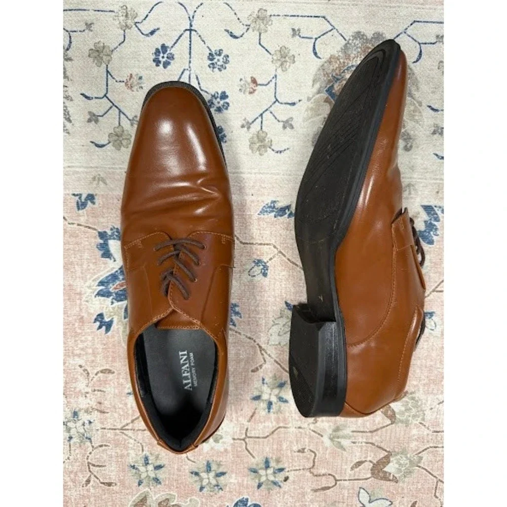 Formal Business Alfani Andrew Derby Shoes Mens 11M‎ Tan